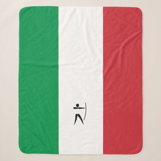 Team Italië Boogschieten Sherpa Deken (Voorkant)