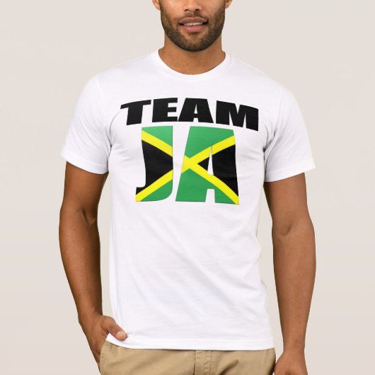 Team Ja Jamaican Flag T-shirt (Voorkant)
