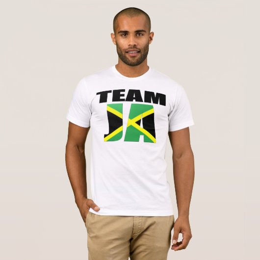 Team Ja Jamaican Flag T-shirt (Voorkant volledig)