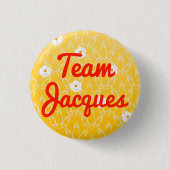 Team Jacques Ronde Button 3,2 Cm (Voorkant)