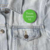 Team James VI van Schotland Ronde Button 5,7 Cm (In situ)