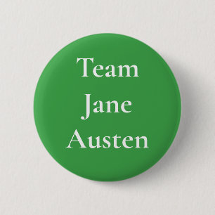 Team Jane Austen Ronde Button 5,7 Cm