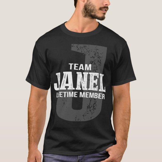 Team JANEL-lid voor het leven T-shirt (Voorkant)