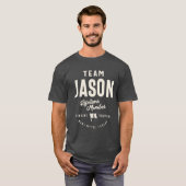 Team Jason Lifetime Lid Jason Naam T-shirt (Voorkant volledig)