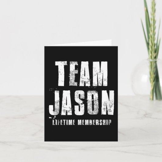 Team Jason Motivational Insrational Proud Family  Kaart (Voorkant)