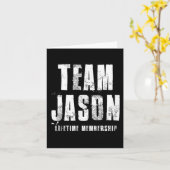 Team Jason Motivational Insrational Proud Family  Kaart (Gele Bloem)