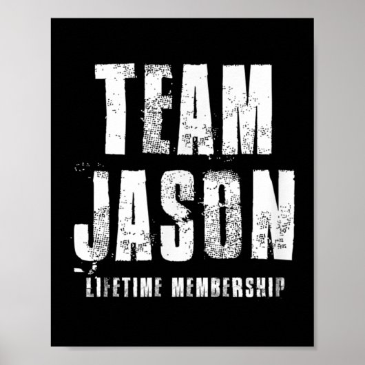 Team Jason Motivational Insrational Proud Family  Poster (Voorkant)