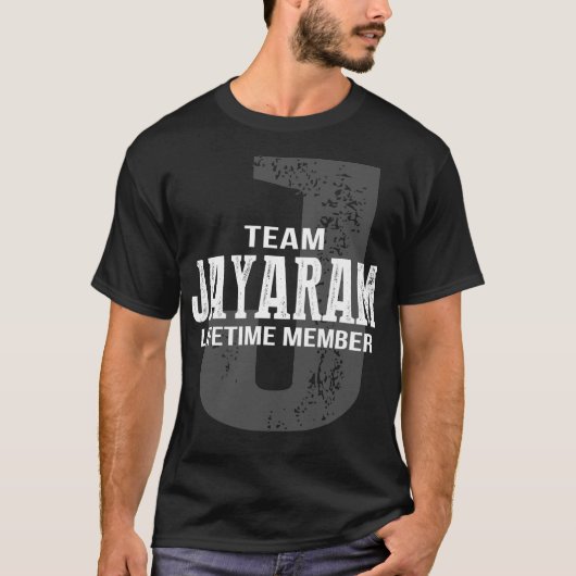 Team JAYARAM Lifetime Member T-shirt (Voorkant)