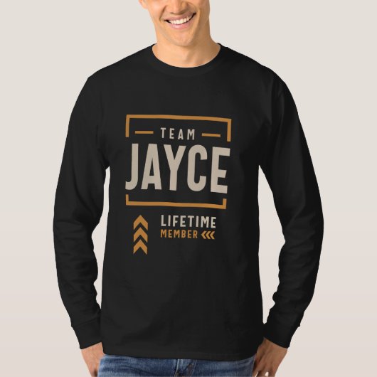 Team Jayce Levenslang Lid Grappige Naam Jayce T-shirt (Voorkant)