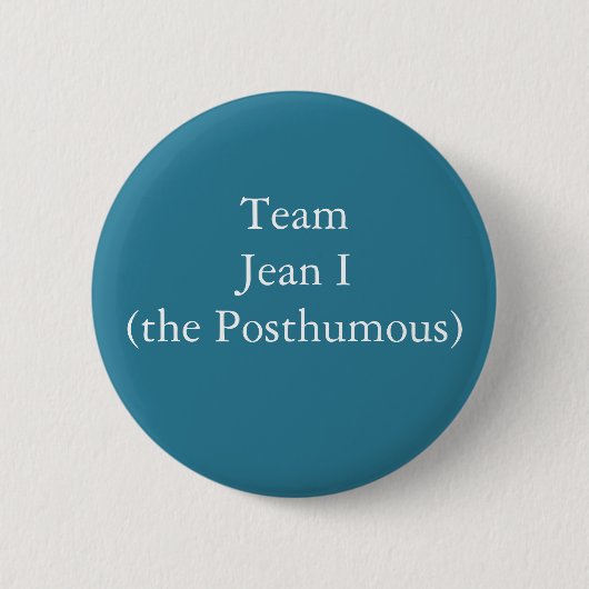 Team Jean I (de Posthumous) Ronde Button 5,7 Cm (Voorkant)
