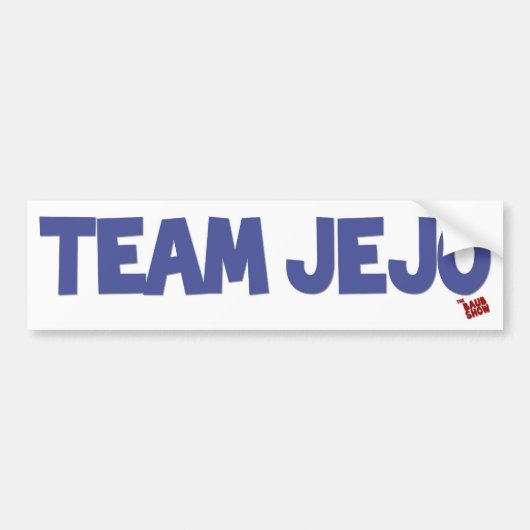 Team JeJo Bumpersticker (Voorkant)