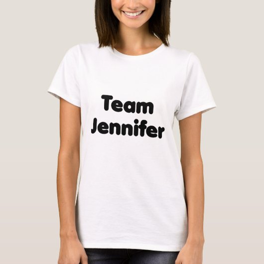 Team Jennifer T-shirt (Voorkant)