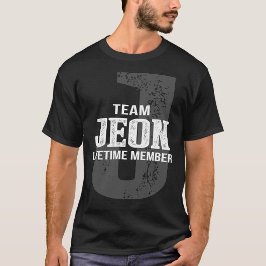 Team JEON-lid voor het leven T-shirt (Voorkant)