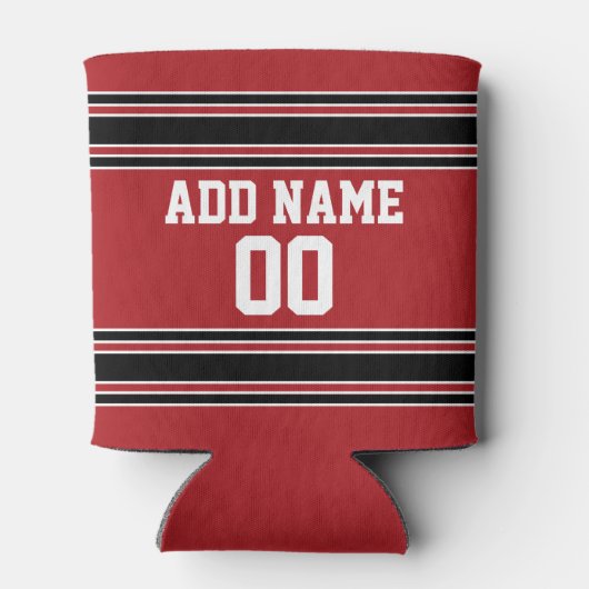 Team Jersey met de Naam en het Aantal van de Douan Blikjeskoeler (Achterkant)