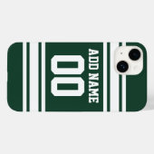 Team Jersey met de Naam en het Aantal van de Douan Case-Mate iPhone Case (Achterkant (horizontaal))