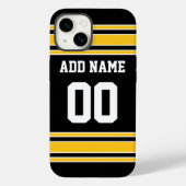Team Jersey met de Naam en het Aantal van de Douan Case-Mate iPhone Case (Achterkant)
