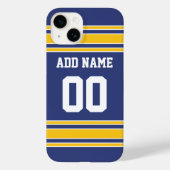 Team Jersey met de Naam en het Aantal van de Douan Case-Mate iPhone Case (Achterkant)