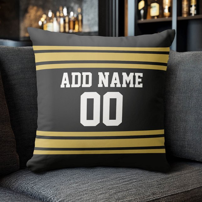 Team Jersey met de Naam en het Aantal van de Douan Kussen (Custom Sports Pillow for a Man Cave)