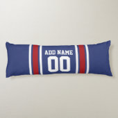 Team Jersey met de Naam en het Aantal van de Douan Lichaamskussen (Achterkant)