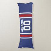 Team Jersey met de Naam en het Aantal van de Douan Lichaamskussen (Voorkant Verticaal)