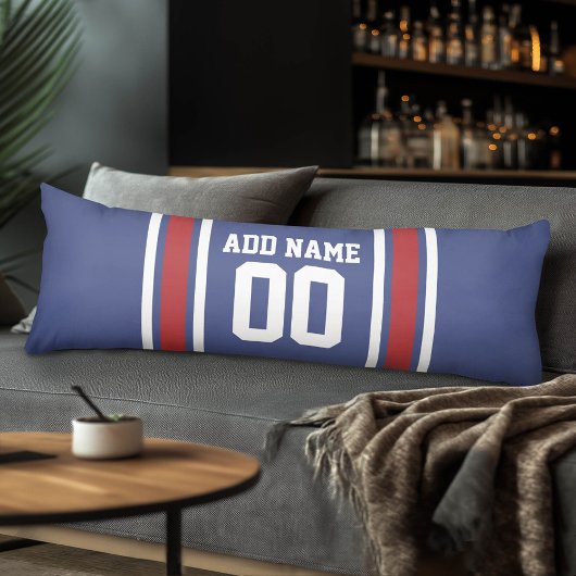 Team Jersey met de Naam en het Aantal van de Douan Lichaamskussen