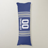 Team Jersey met de Naam en het Aantal van de Douan Lichaamskussen (Voorkant Verticaal)