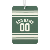 Team Jersey met de Naam en het Aantal van de Douan Luchtverfrisser (Achterkant)