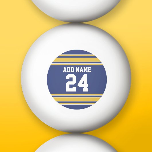 Team Jersey met de Naam en het Aantal van de Douan Pingpongbal