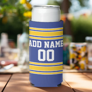 Team Jersey met de Naam en het Aantal van de Douan Seltzer Blikjeskoeler