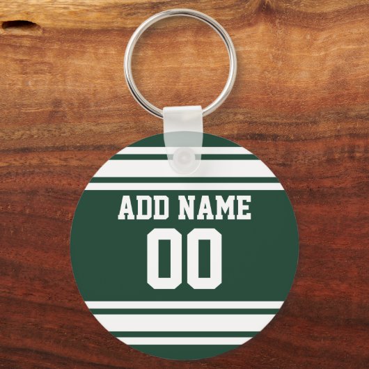 Team Jersey met de Naam en het Aantal van de Douan Sleutelhanger (Voorkant)