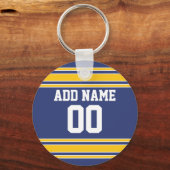 Team Jersey met de Naam en het Aantal van de Douan Sleutelhanger (Voorkant)