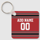 Team Jersey met de Naam en het Aantal van de Douan Sleutelhanger (Voorkant)