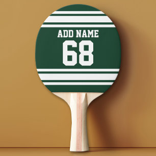 Team Jersey met de Naam en het Aantal van de Douan Tafeltennisbatje