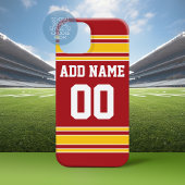 Team Jersey met naam en nummer Case-Mate iPhone Case