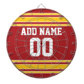 Team Jersey met naam en nummer Dartbord (Voorkant)