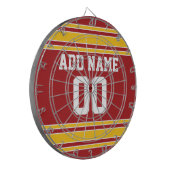 Team Jersey met naam en nummer Dartbord (Voorkant Links)