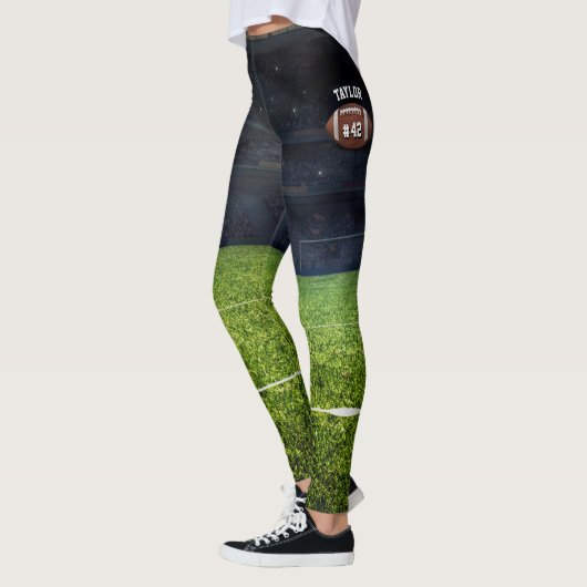 Team Jersey Number American Football Field Name Te Leggings (Links)