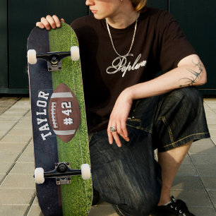 Team Jersey Number American Football Field Name Te Persoonlijk Skateboard