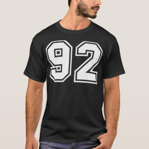 Team Jersey nummer #92 Sports Gift Premium T-shirt