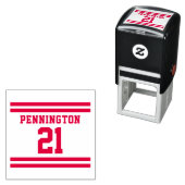 Team Jersey Sport Jersey Stijl Naam Nummer Zelfinktende Stempel (In situ)