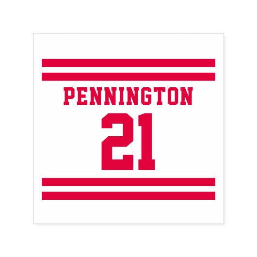 Team Jersey Sport Jersey Stijl Naam Nummer Zelfinktende Stempel (Design)