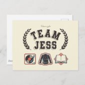 Team Jess Gilmore Girls Design Briefkaart (Voorkant / Achterkant)