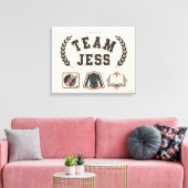 Team Jess Gilmore Girls Design Canvas Afdruk (Insitu (Woonkamer))