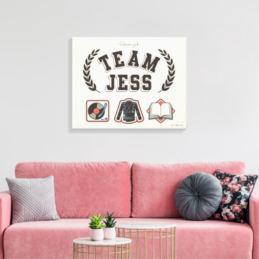 Team Jess Gilmore Girls Design Canvas Afdruk (Insitu (Woonkamer))