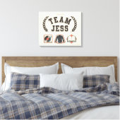 Team Jess Gilmore Girls Design Canvas Afdruk (Insitu (Slaapkamer))