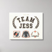 Team Jess Gilmore Girls Design Canvas Afdruk (Voorkant)