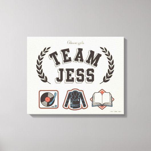 Team Jess Gilmore Girls Design Canvas Afdruk (Voorkant)