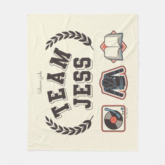 Team Jess Gilmore Girls Design Fleece Deken (Voorkant)
