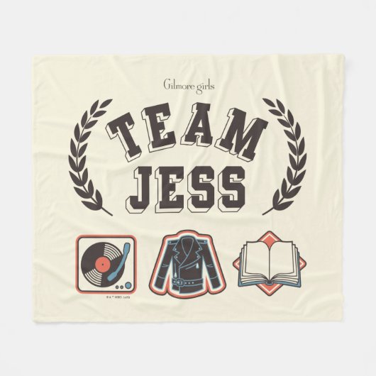 Team Jess Gilmore Girls Design Fleece Deken (Voorkant (Horizontaal))