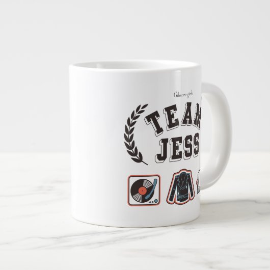 Team Jess Gilmore Girls Design Grote Koffiekop (Voorkant rechts)